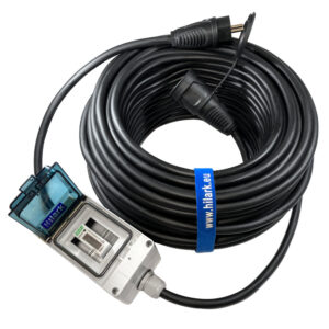 Продовжувач з гумовим лічильником H07RN-F 3×2,5mm2 2m