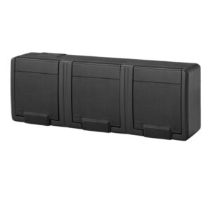 AQUANT 2K герметичний подвійний розетка 3x2P+Z IP55 ANTRACYT 5043-17 EPN