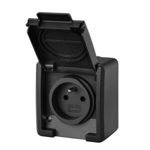 AQUANT 2K герметичний гніздовий розетка IP55 2P+Z ANTRACYT 5041-17 EPN