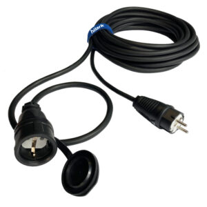 Гумовий продовжувач H07RN-F 3×1,5mm2 розетка і гніздо SCHUKO 1m