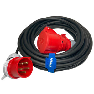 Продовжувач потужності H07RN-F 5g4 мм2 кутовий розетка 5Pin 32A 400V IP44 25м