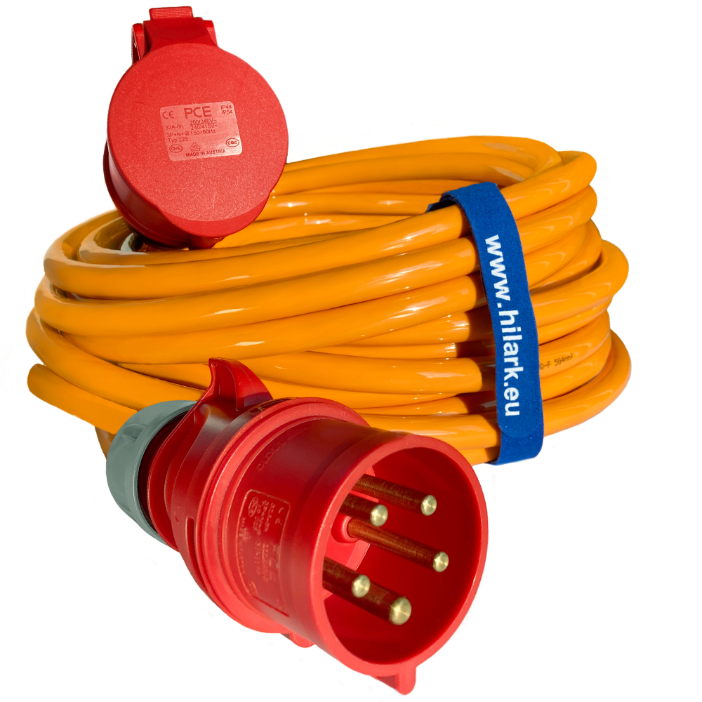 Потужний розширювач 25м H07BQ-F 5x2,5 мм2 16A 400V IP44/54 апельсина - obrazek 3