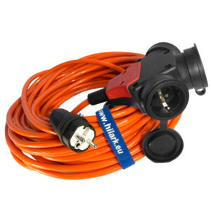 Поліуретановий продовжувач H07BQ-F 3×2,5mm2 PUR гумовий трикутник SCHUKO 1m