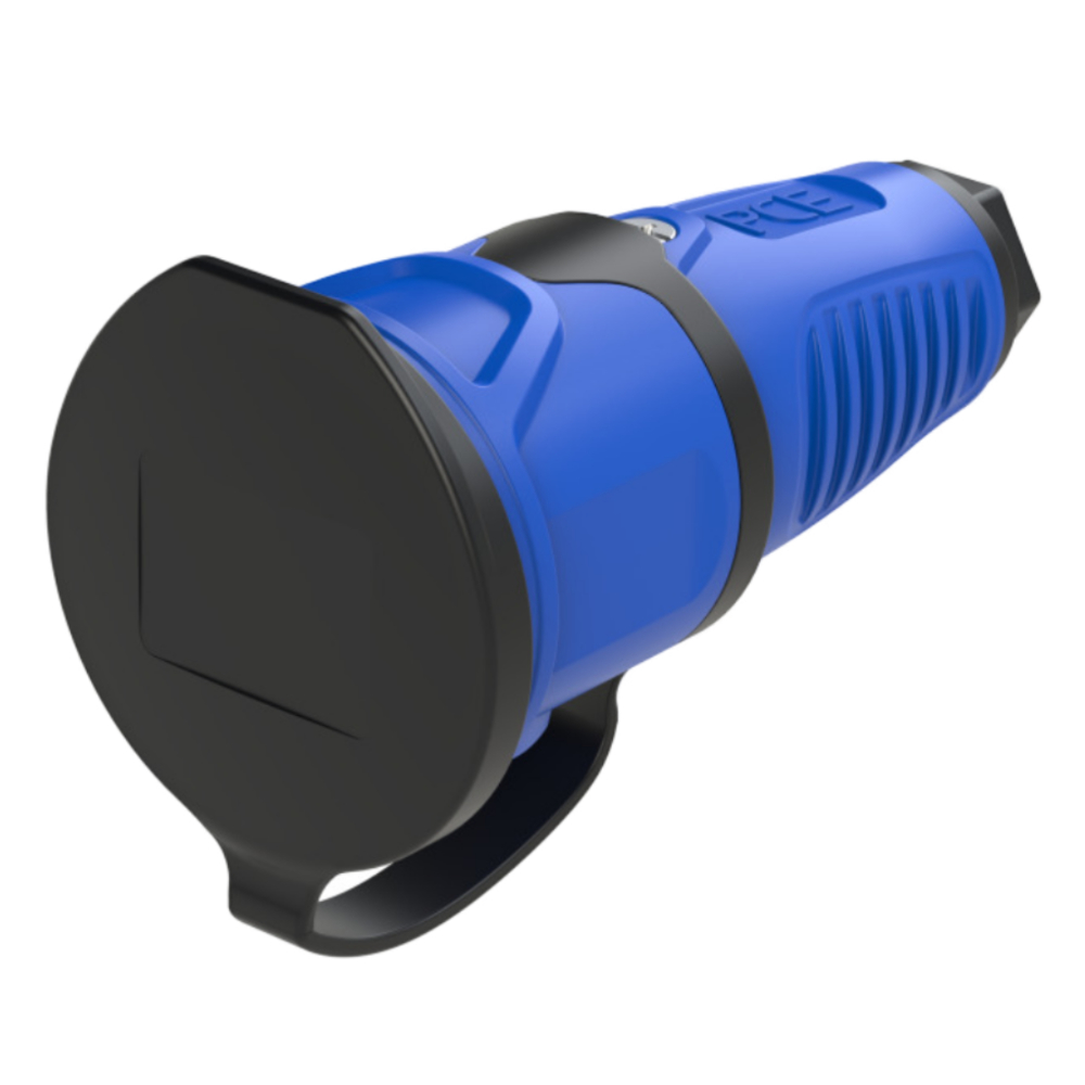 Синій гумовий розетка PCE 16A 230V IP54 2411-bsw