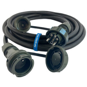 Гумовий продовжувач H07RN-F 3x4mm2 сертифікований для армії 15м