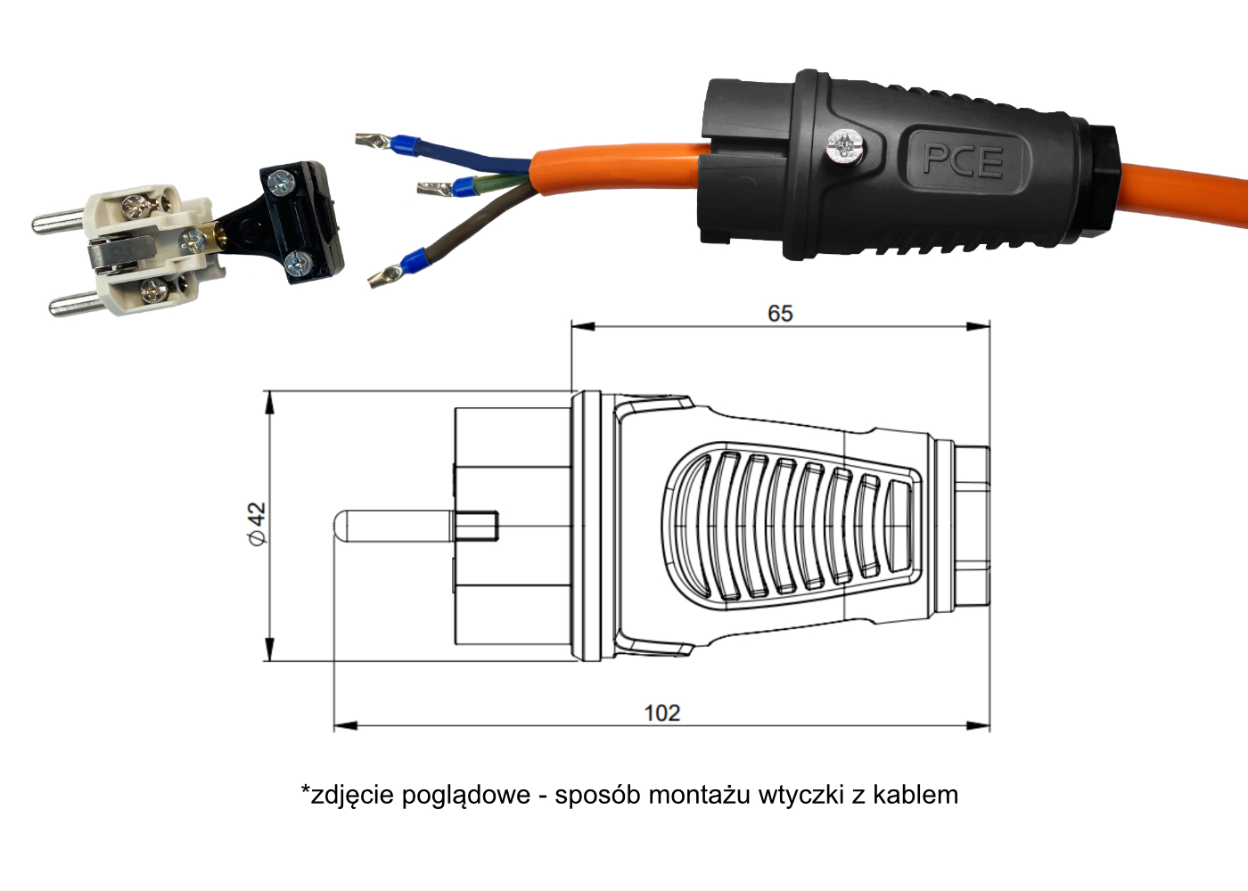 H05VV-F OWY 3x1,5 10м металевий барабанний продовжувач - obrazek 9