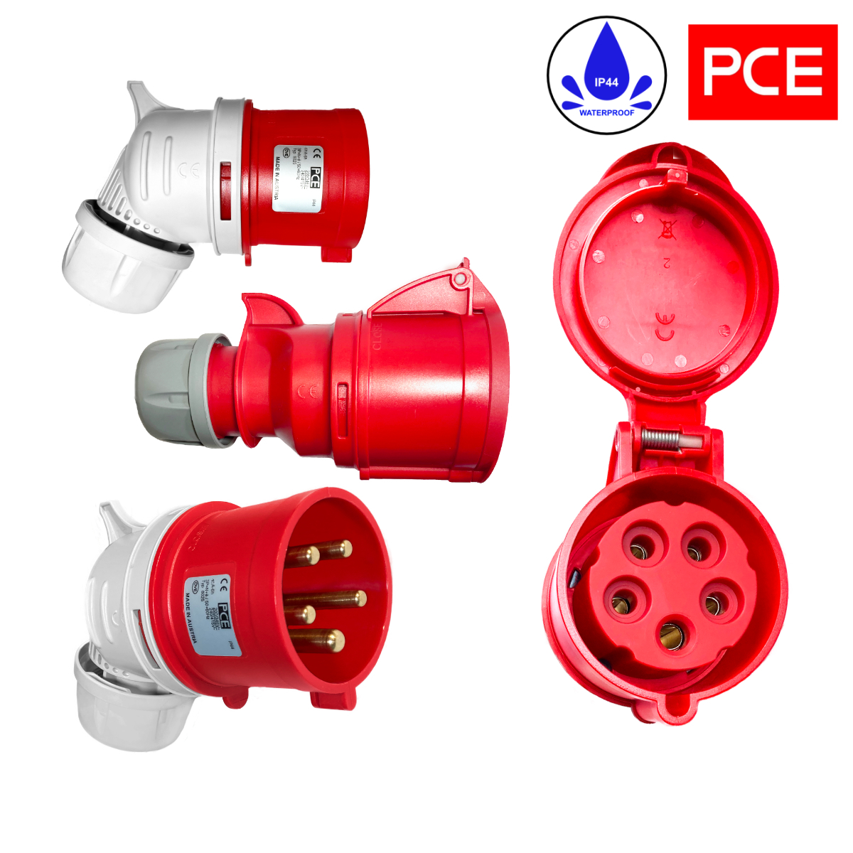 Продовжувач потужності H07RN-F 5g4 мм2 кутовий розетка 5Pin 32A 400V IP44 25м - obrazek 2