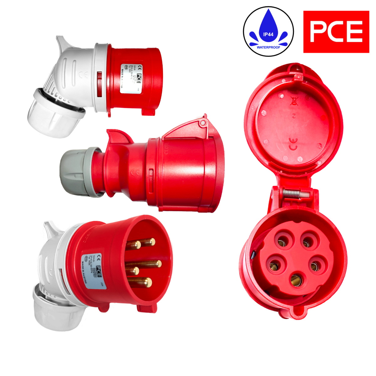 ПОВІДНЕННЯ СИЛУ 45м H07BQ-F 5x2,5 мм кутовий розетка 16A 400V IP44 - obrazek 2