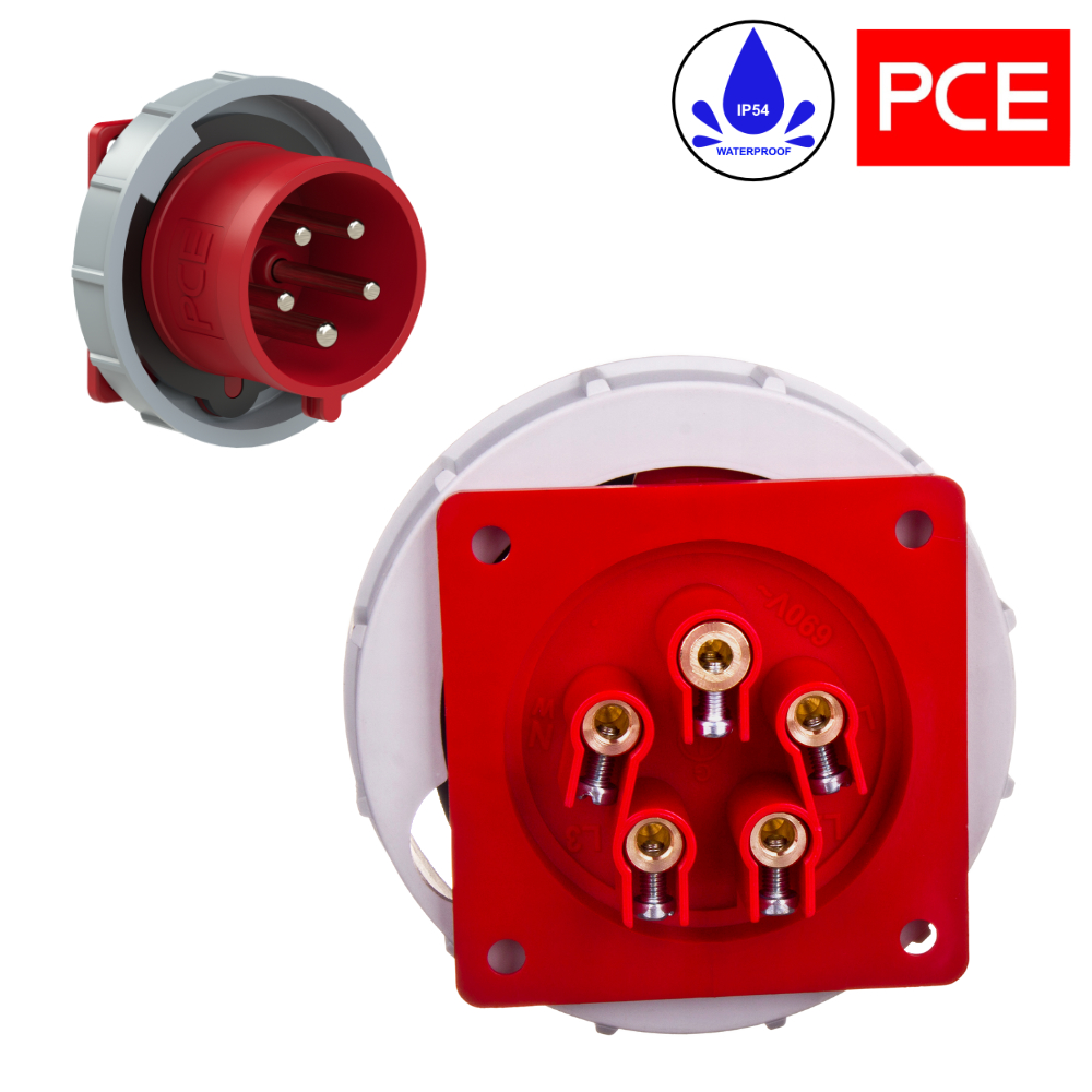 Планшетний розетка PCE 32A 5P IP67 6252-6 пряма - obrazek 2