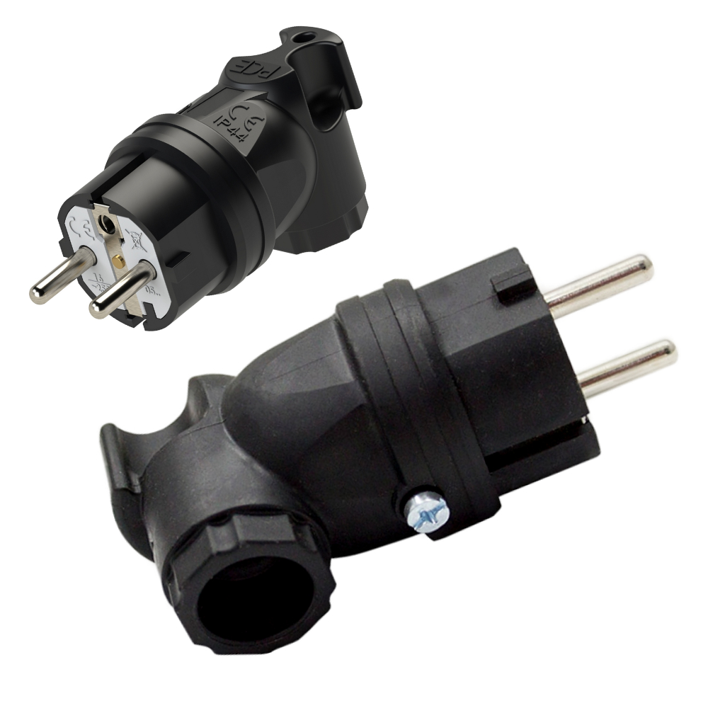 Плюс PCE 16A IP44 05821-s гумовий кутовий - obrazek 3