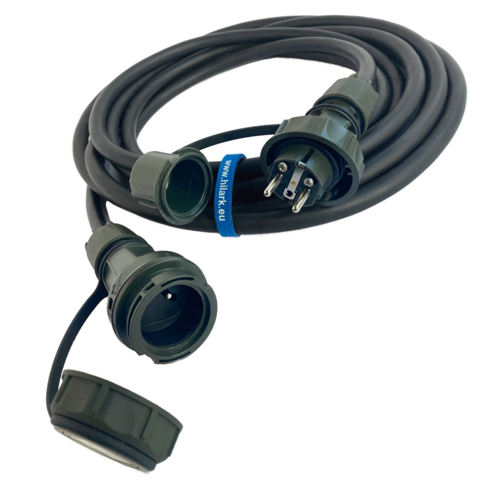 Гумовий продовжувач H07RN-F 3x4mm2 сертифікований для армії 30м - obrazek 4