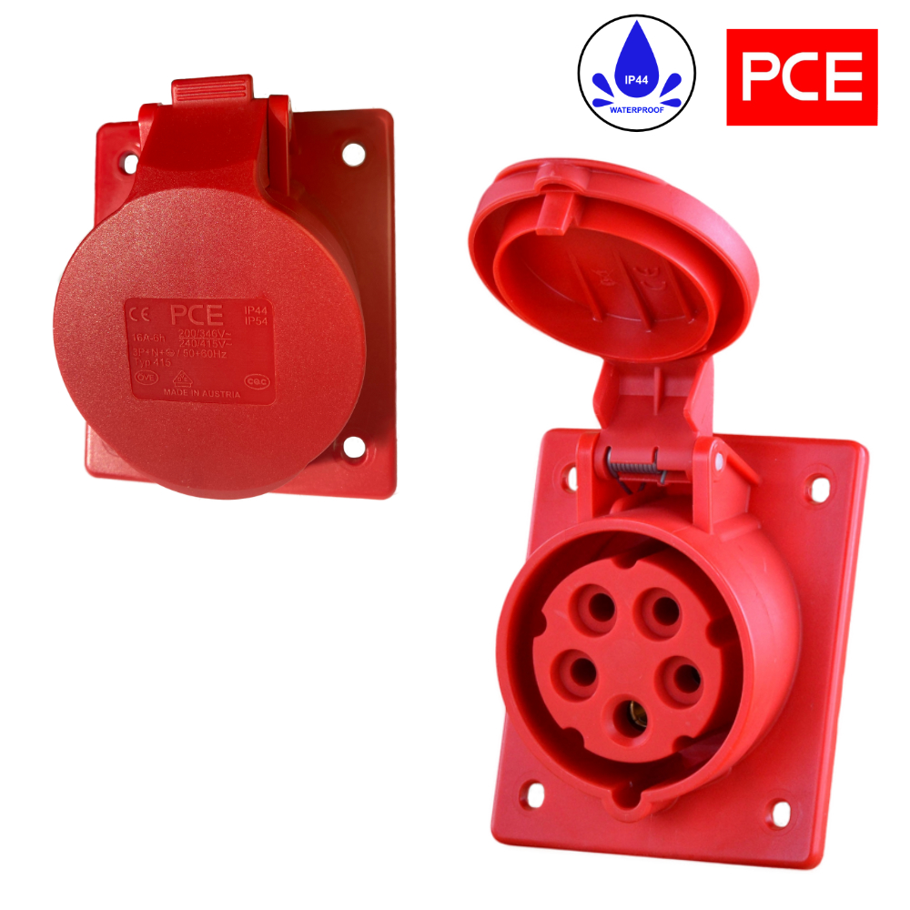 Силовий роз'єм 16A 5P IP44 415-6 - кутовий - obrazek 3