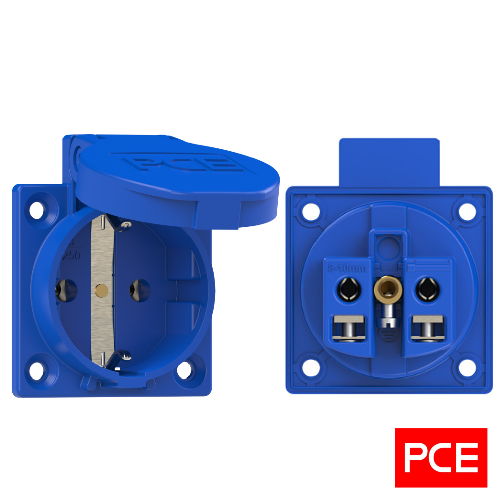 Стілевий гнізд PCE Schuko 16A IP54 1050-0b - obrazek 3