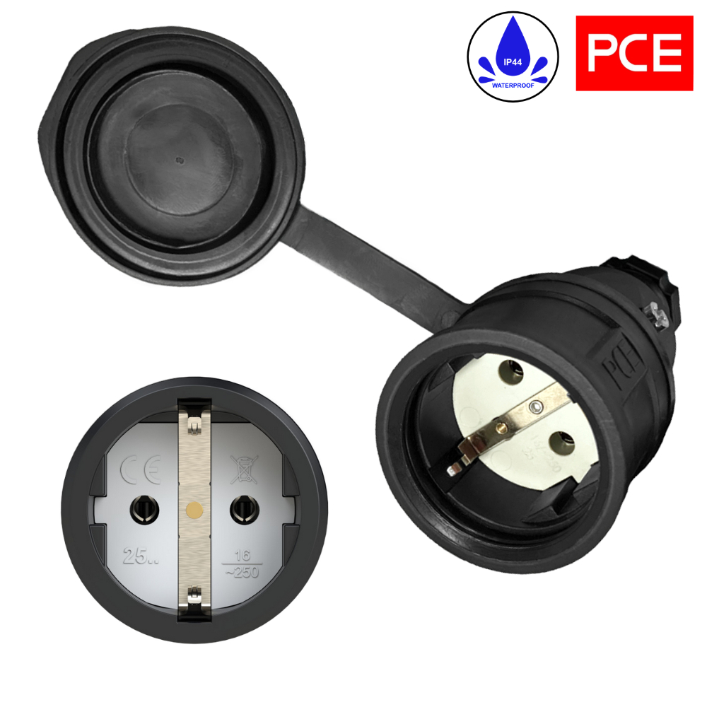 Гумовий продовжувач H07RN-F 3x1,5mm2 розетка і гніздо SCHUKO 3m - obrazek 4