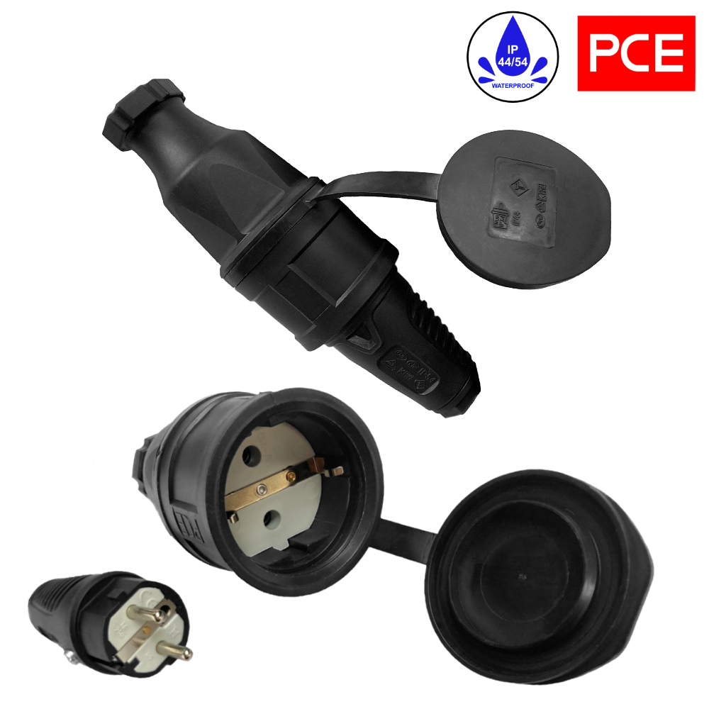 Гумовий продовжувач H07RN-F 3x1,5mm2 розетка і гніздо SCHUKO 3m - obrazek 5