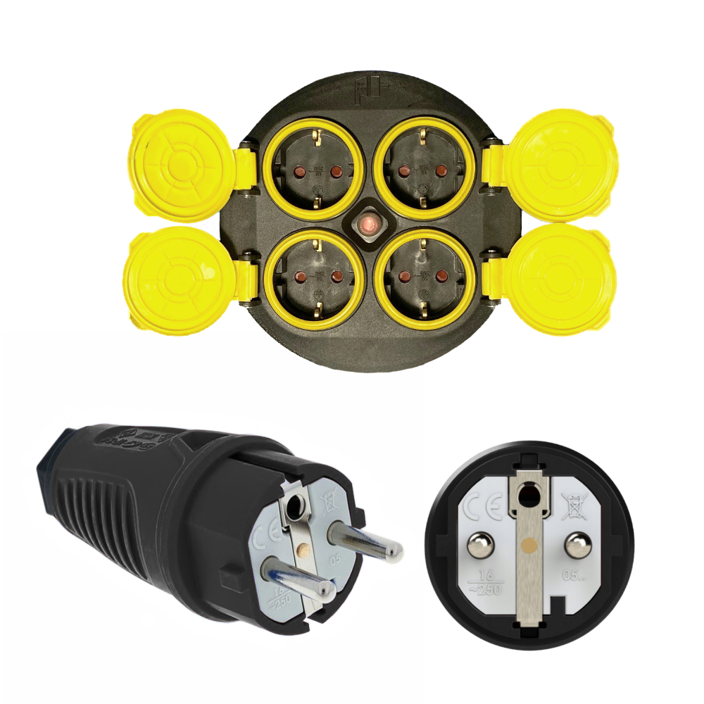 ШУКО гумовий продовжувач H07RN-F 3x2,5 15м - obrazek 5