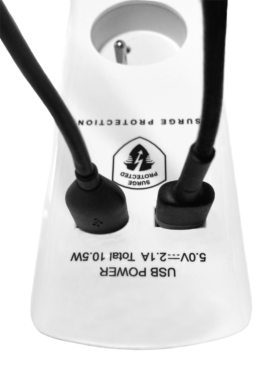 Продовжувач з зарядним пристроєм USB 2.1A 8 гнізд захист від перевантаження 5м - obrazek 5