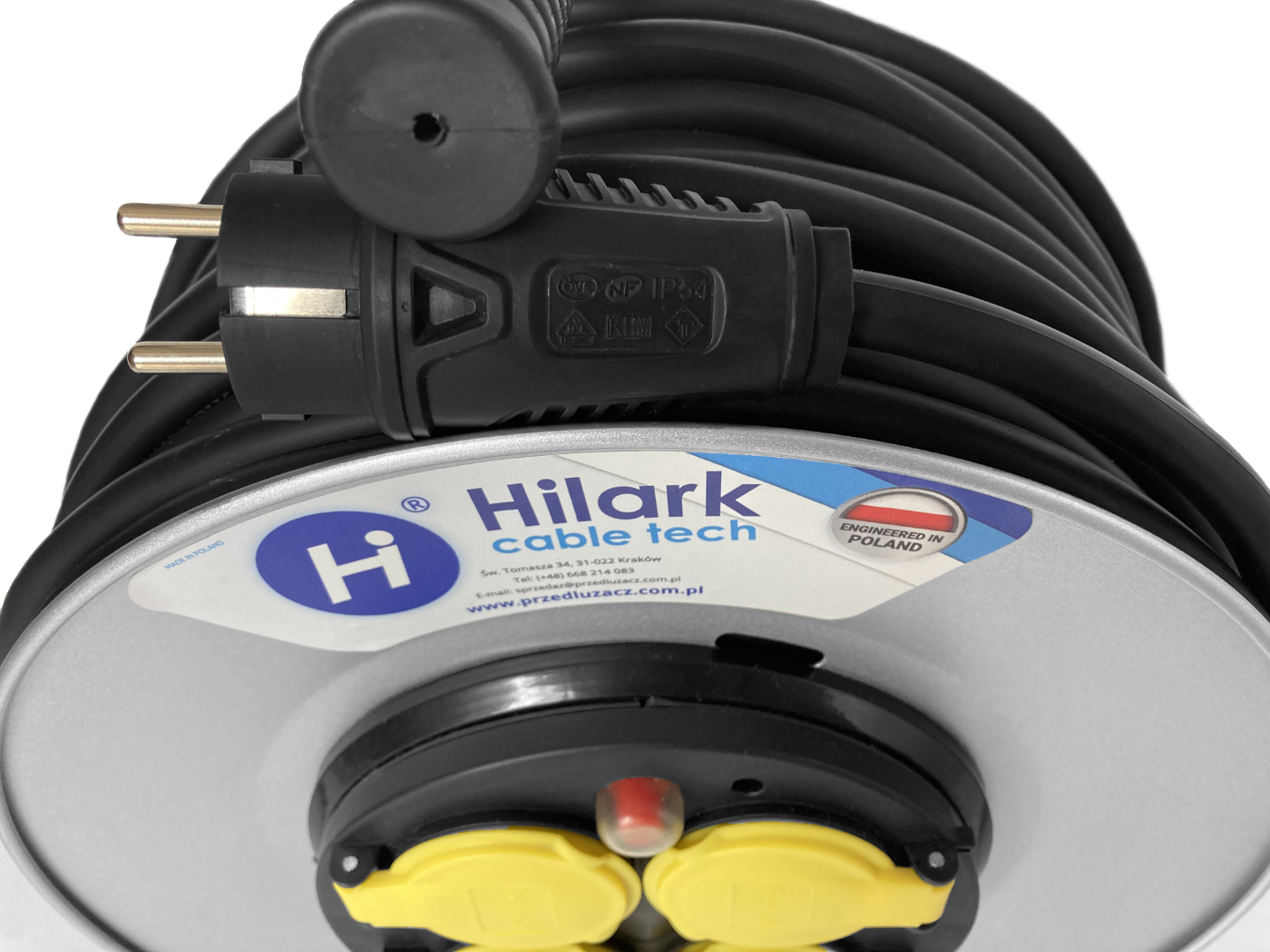 H05VV-F OWY 3x1,5 10м металевий барабанний продовжувач - obrazek 5