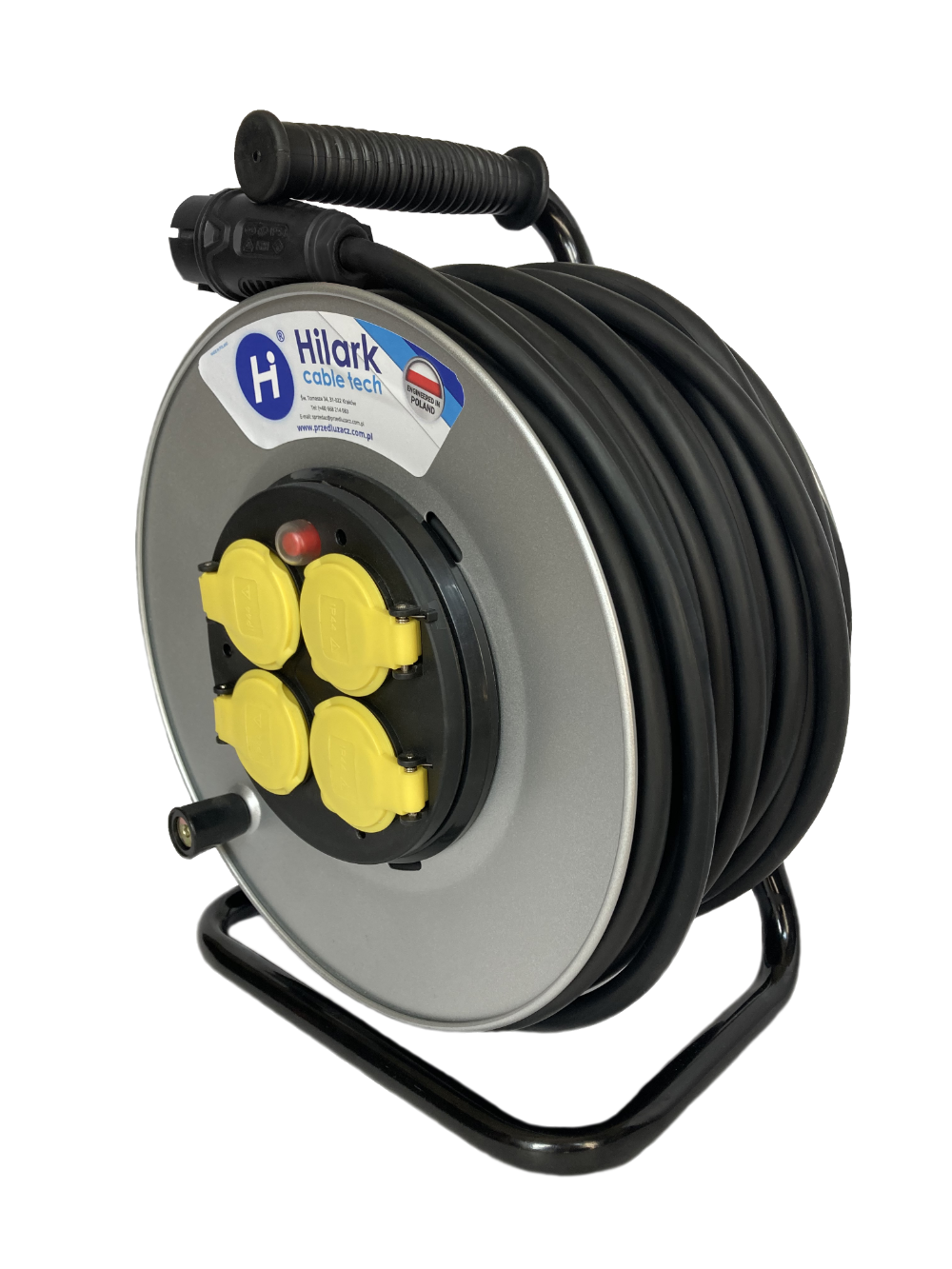 H05VV-F OWY 3x1,5 10м металевий барабанний продовжувач - obrazek 6