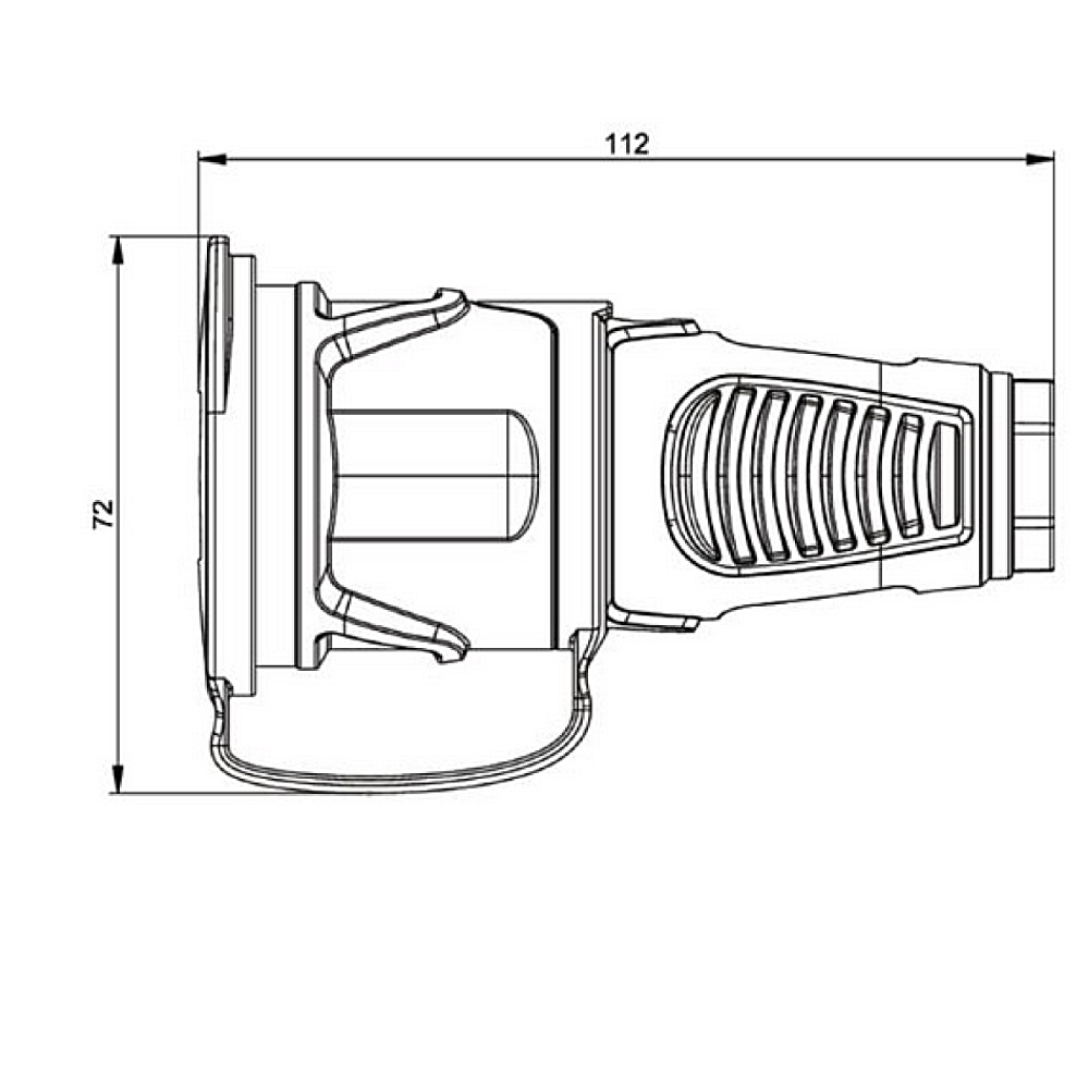 Гумовий продовжувач H07RN-F 3x1,5mm2 розетка і гніздо SCHUKO 3m - obrazek 7