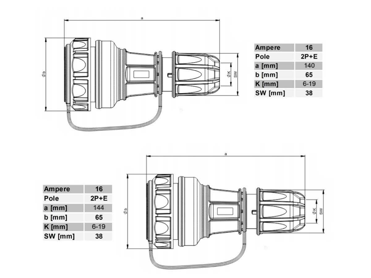Гумовий продовжувач H07RN-F 3x4mm2 сертифікований для армії 30м - obrazek 5