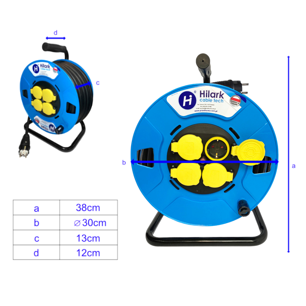 ШУКО гумовий продовжувач H07RN-F 3x2,5 15м - obrazek 9