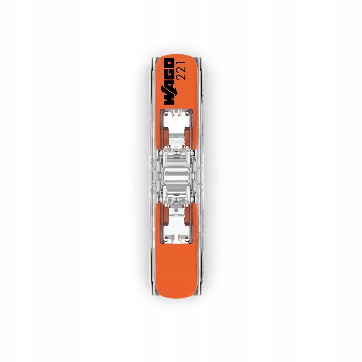 Швидкий шнур Wago 221-2411 дріт лінія 2x4mm 10 шт - obrazek 2