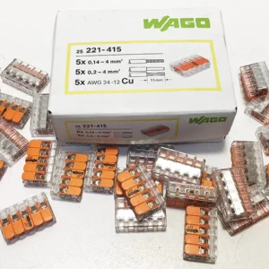 Швидкоз’єднувальний шнур Wago 221-415 5×4 мм 25 шт