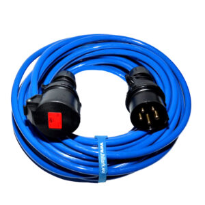 Продовжувач потужності PUR H07BQ-F 5×2,5 мм IP44 16A 1м